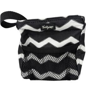 Thirty-One Littles Carry All Caddy Black White Chevron 6 Inch Storage‎ Bin